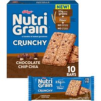 Kellogg's Nutri Grain Crunchy Chocolate Chip Chia Bars, 1.4 oz, 5 count, 7 Ounce