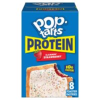 Pop-Tarts Protein Slammin' Strawberry Toaster Pastries, 8 count, 14.3 oz, 14.3 Ounce