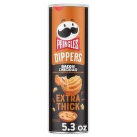 Pringles Dippers Extra Thick Bacon Cheddar Potato Crisps, 5.3 oz