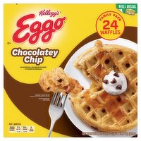 Kellogg's Eggo Chocolatey Chip Waffles Family Pack, 24 count, 29.6 oz