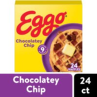 Kellogg's Eggo Chocolatey Chip Waffles Family Pack, 24 count, 29.6 oz