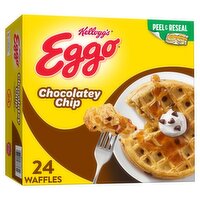 Kellogg's Eggo Chocolatey Chip Waffles Family Pack, 24 count, 29.6 oz