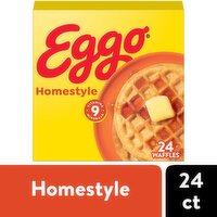 Kellogg's Eggo Homestyle Waffles Family Pack, 24 count, 29.6 oz