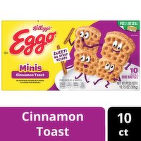 Kellogg's Eggo Minis Cinnamon Toast Waffles, 10 count, 10.75 oz