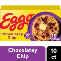 Kellogg's Eggo Chocolatey Chip Waffles, 10 count, 12.3 oz