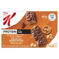 Kellogg's Special K Chocolate Peanut Butter Protein Meal Bars Value Size, 1.59 oz, 12 count