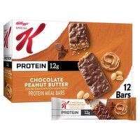 Kellogg's Special K Chocolate Peanut Butter Protein Meal Bars Value Size, 1.59 oz, 12 count