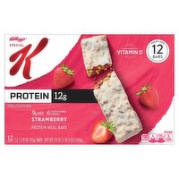 Kellogg's Special K Strawberry Protein Meal Bars Value Size, 1.59 oz, 12 count