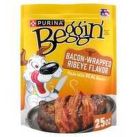 Purina Beggin' Bacon-Wrapped Ribeye Flavor Dog Treats, 25 oz