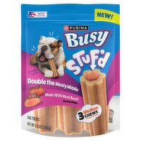 Purina Busy Stuf'd Medium Chews Dog Treats, 25-55 lbs, 3 count, 8.3 oz