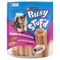 Purina Busy Stuf'd Medium Chews Dog Treats, 25-55 lbs, 9 count, 24.9 oz