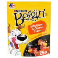 Purina Beggin' with Bacon & Cheese Flavor Dog Treats, 25 oz