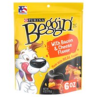 Purina Beggin' with Bacon & Cheese Flavor Dog Treats, 6 oz