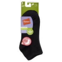 Hanes ComfortSoft Lightweight Ankle Socks, Shoe Size 5-9, 3 pair