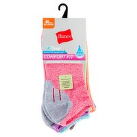 Hanes X-Temp Comfort Fit No Show Women's Socks, Shoe Size 5-9, 6 pair