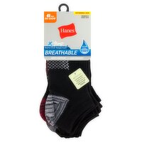 Hanes X-Temp Breathable No Show Women's Socks, Shoe Size 8-12, 6 pair