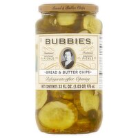 Bubbies Bread & Butter Chips, 33 fl oz, 33 Fluid ounce