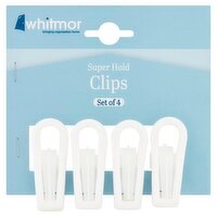 Whitmor Super Hold Clips, 4 count