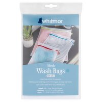 Whitmor Mesh Wash Bags, 3 count
