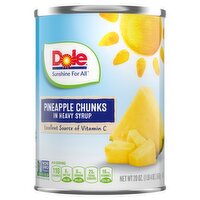 Dole Pineapple Chunks in Heavy Syrup, 20 oz, 20 Ounce