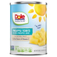 Dole Pineapple Tidbits, 20 oz