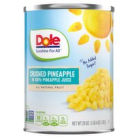 Dole Crushed Pineapple, 20 oz