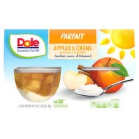 Dole Apples & Crème Parfait, 4.3 oz, 4 count, 17.2 Ounce