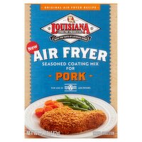 Louisiana Fish Fry Products Air Fryer Seasoned Coating Mix for Pork, 5 oz