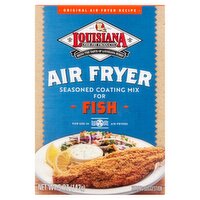 Louisiana Fish Fry Products Air Fryer Seasoned Coating Mix for Fish, 5 oz