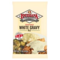 Louisiana Fish Fry Products Peppered White Gravy Mix Family Size, 2 oz