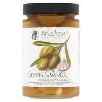 Ariston Green Olives Stuffed with Garlic, 13.40 oz