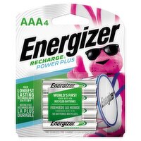 Energizer Rechargeable AAA Batteries (4 Pack), Triple A Batteries