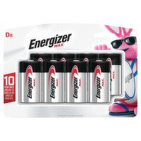 Energizer MAX D Batteries (8 Pack), D Cell Alkaline Batteries