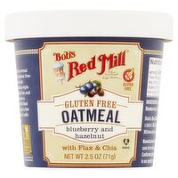 Bob's Red Mill Gluten Free Blueberry and Hazelnut Oatmeal, 2.5 oz, 2.5 Ounce