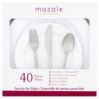 Mozaïk Indoor/Outdoor Entertaining Set, 40 count