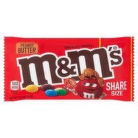 M&M's Peanut Butter Chocolate Candies Share Size, 2.83 oz