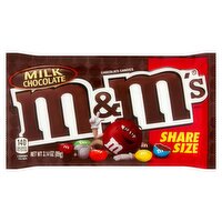 M&M's Milk Chocolate Candies Share Size, 3.14 oz