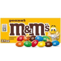 M&M's Peanut Chocolate Candies, 3.1 oz