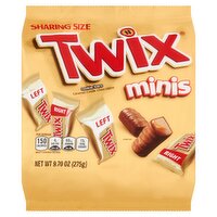 Twix Minis Caramel, Milk Chocolate Cookie Bars Sharing Size, 9.70 oz, 9.7 Ounce