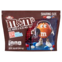 M&M's Red, White & Blue Mix Chocolate Candies Sharing Size, 10.0 oz