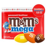 M&M's MEGA PB SHRSZ SUP, 8.6OZ, 8.6 Ounce