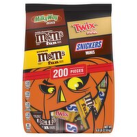 Mars Variety Bag Milky Way, M&M's, Twix and Snickers Candies, 200 count, 4.8 lb