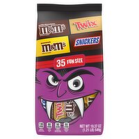 Mars Variety Bag M&M's, Twix and Snickers Candies Fun Size, 35 count, 19.37 oz