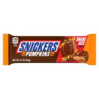 Snickers Pumpkins Candy Bars Share Size, 2 count, 2.2 oz