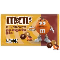 M&M's Pumpkin Pie Milk Chocolate Candies Share Size, 2.47 oz