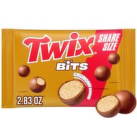 Twix Bits Crunchy Cookie Centers Caramel Flavor Chocolatey Candies Share Size, 2.83 oz