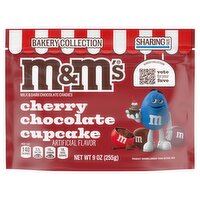 M&M's Bakery Collection Cherry Chocolate Cupcake Milk & Dark Chocolate Candies Sharing Size, 9 oz