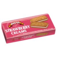 Devon Strawberry Creams Flavoured Cream Filled Biscuits, 4.9 oz