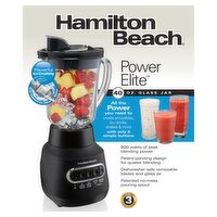 Hamilton Beach Power Elite 40 oz Glass Jar Blender