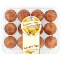 Café Valley Bakery Banana Nut Mini Muffins, 12 count, 10.5 oz, 10 Ounce